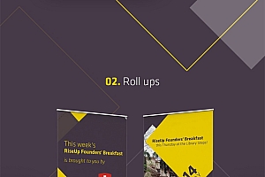 国外高端易拉宝展板设计分享