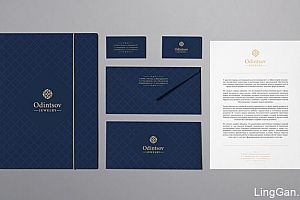 国外Odintsov珠宝品牌VI设计基础部分设计展示(二)