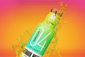 国外彩色Topshape维生素矿泉水瓶包装设计鉴赏