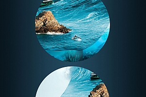 夏日清爽创意设计海水特效