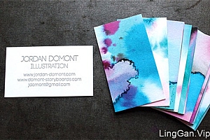 水墨水彩名片设计欣赏(4p)