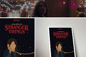 巴西Junior美剧《怪奇物语》角色人物海报设计欣赏