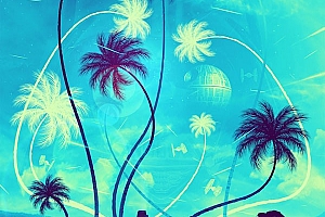 蓝色唯美的Rogue One星球大战题材海报素材