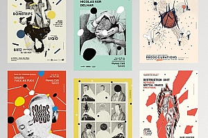 法国设计师Michael Sallit演出海报设计鉴赏