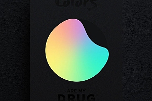 国外Colors are my Drug系列简约海报设计