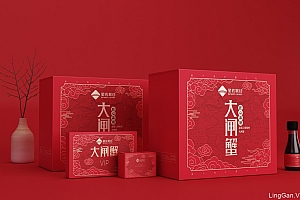 大闸蟹包装设计 大闸蟹礼品盒包装设计 海鲜水产品包装设计