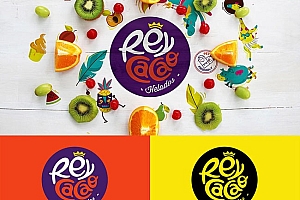 国外活泼多彩的REY CACAQ冰淇淋品牌形象设计作品