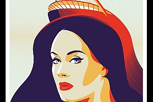 2017年国外ADELE温布利演唱会唯美插图海报设计