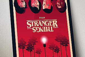 法国Rico Jr美剧《怪奇物语》创意插图海报设计