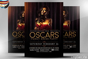Oscars化装舞会系列时尚海报设计作品