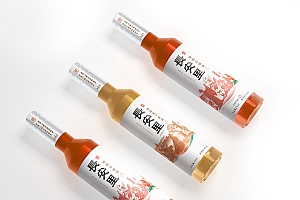 厚启设计 石榴酒与糜子黄酒礼盒包装设计 酒包装