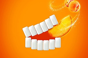 Fast Gum口香糖趣味创意海报设计