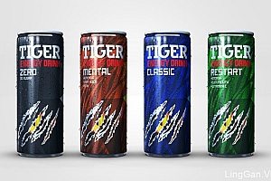 Tiger CLRSSIC能量饮料包装设计系列组图