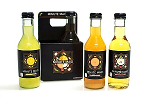 Minute Maid果汁饮料装饰画欧美风格包装设计