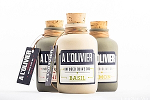 国外风味不同的A L”Olivier橄榄油包装设计