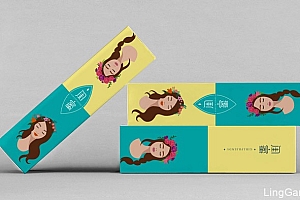 国外排沙品牌设计:闺蜜茶水饮料创意包装设计