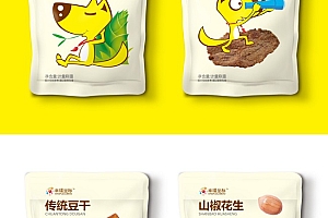 幸福坐标系列休闲食品包装设计