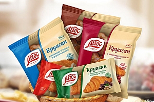 国外Ligos牛角面包多种颜色风格全新包装设计