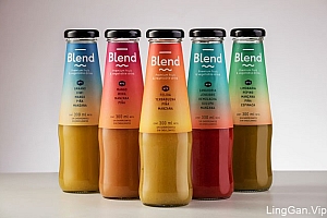 国外Blend果蔬饮料系列包装设计欣赏