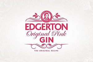 国外Edgerton粉红色杜松子酒包装设计鉴赏
