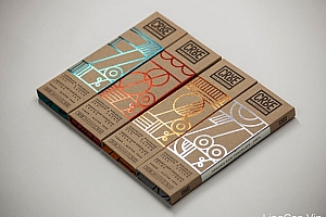 国外包装设计CRUDE原味巧克力