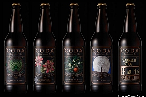国外包装设计金色品质的Coda啤酒包装欣赏