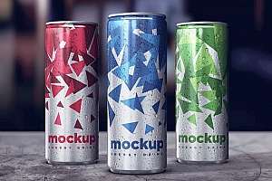 国外包装设计之易拉罐设计模版合集分享