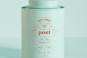 国外包装设计之Poet tea有机茶罐装包装欣赏