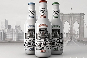 国外Hot Rod Oil啤酒包装设计