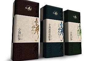 人参木盒包装设计 人参铁盒包装设计 人参亚克力包装设计