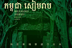 柬埔寨大米包装设计 茉莉香米包装设计 进口大米包装设计