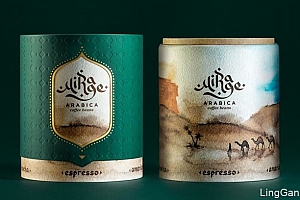 国外Mirage Arabica咖啡豆包装设计