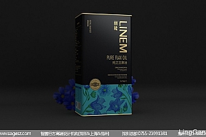 亚麻油包装设计 食用油铁盒包装设计 粮油品牌包装设计
