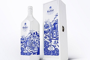 国外California威士忌陶瓷瓶限量版包装设计作品