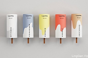 国外Lupchka冰淇淋包装设计作品