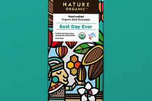 国外Nature Organic巧克力插图包装设计作品