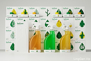 Leafcare植物护理产品系列包装设计作品