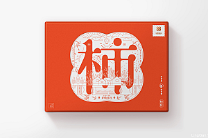 农副产品柿饼包装盒设计