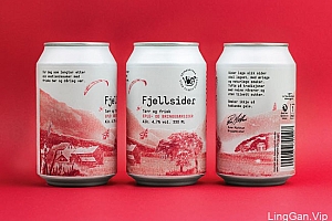 Voss Fjellsider天然苹果酒包装设计