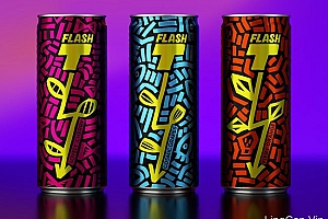 FLASH功能饮料时尚包装设计