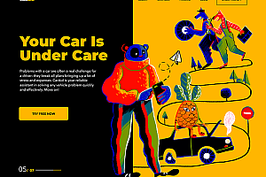 高饱和度色彩在banner中的搭配