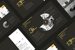 前海思福黑色风格画册设计