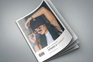 国外女性时尚品牌的目录画册模版设计