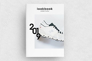 清爽简约的鞋品牌画册模版设计