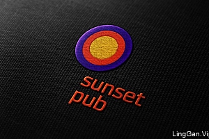 国外Sunset pub日落酒吧VI设计