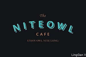 The Niteowl Cafe夜间咖啡馆VI形象设计欣赏