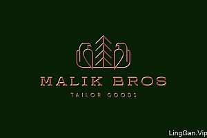国外Malik bros服装定制品牌VI设计套图