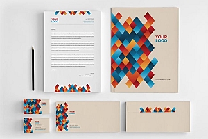 收集的国外一组漂亮的实用企业VI设计模板分享