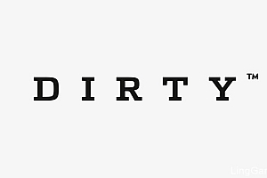 国外黑色风格DIRTY服装行业品牌企业形象VI设计展示