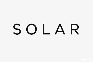国外服装时尚行业Solar品牌新版形象VI设计